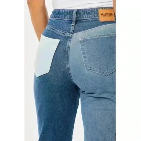 HOLLISTER | Ultra High-Rise Patchwork Mom Jeans - Picture 4 of 8